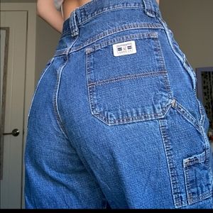Dark wash carpenter jeans